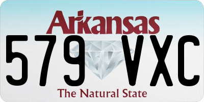 AR license plate 579VXC