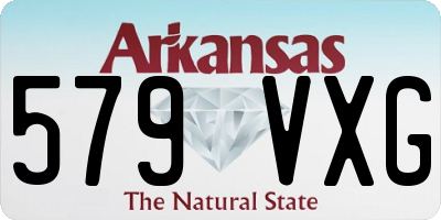 AR license plate 579VXG