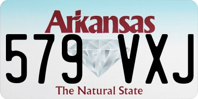 AR license plate 579VXJ