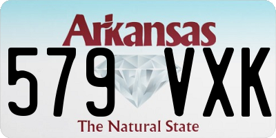 AR license plate 579VXK