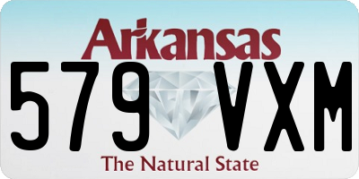 AR license plate 579VXM