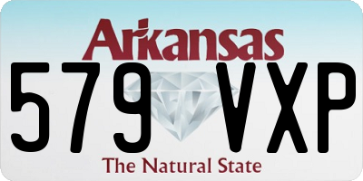 AR license plate 579VXP