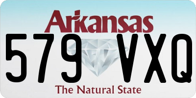 AR license plate 579VXQ