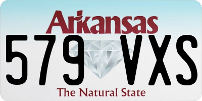 AR license plate 579VXS