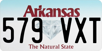 AR license plate 579VXT