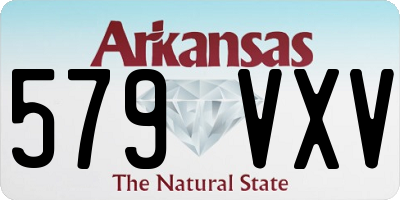 AR license plate 579VXV