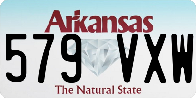 AR license plate 579VXW