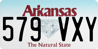 AR license plate 579VXY