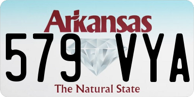 AR license plate 579VYA