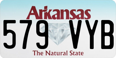 AR license plate 579VYB