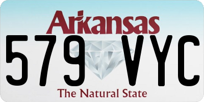 AR license plate 579VYC