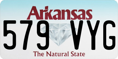 AR license plate 579VYG