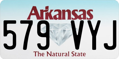AR license plate 579VYJ