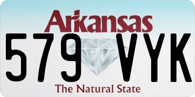 AR license plate 579VYK