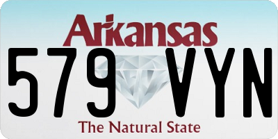 AR license plate 579VYN
