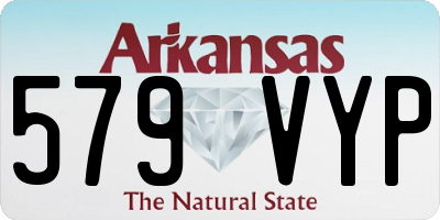 AR license plate 579VYP