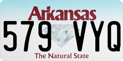 AR license plate 579VYQ