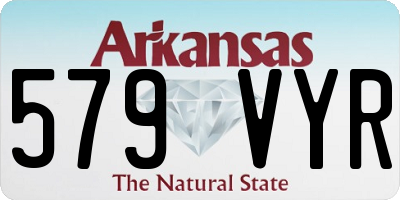 AR license plate 579VYR