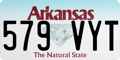 AR license plate 579VYT