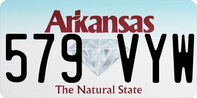 AR license plate 579VYW