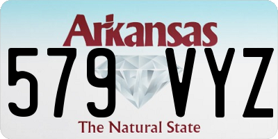 AR license plate 579VYZ