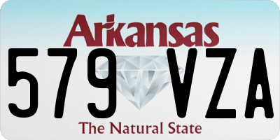 AR license plate 579VZA