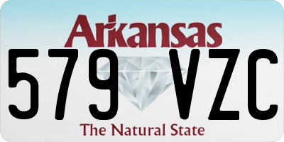 AR license plate 579VZC