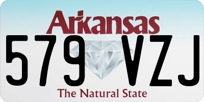 AR license plate 579VZJ
