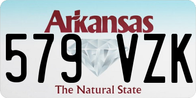 AR license plate 579VZK