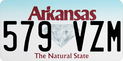 AR license plate 579VZM
