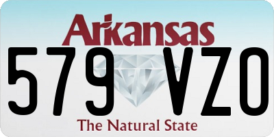 AR license plate 579VZO