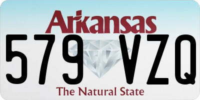 AR license plate 579VZQ