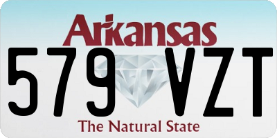 AR license plate 579VZT
