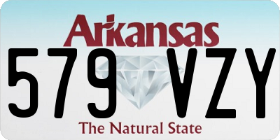AR license plate 579VZY