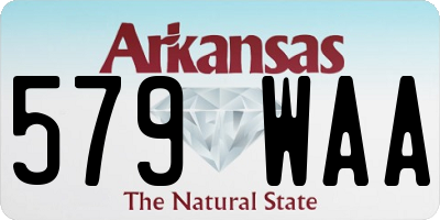 AR license plate 579WAA