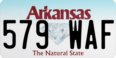 AR license plate 579WAF