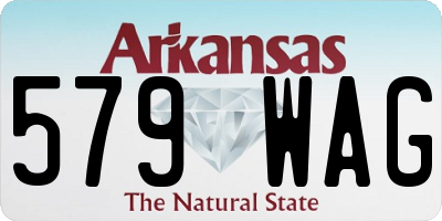 AR license plate 579WAG