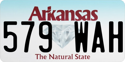 AR license plate 579WAH
