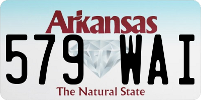 AR license plate 579WAI