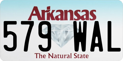 AR license plate 579WAL
