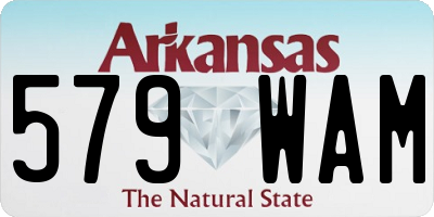 AR license plate 579WAM