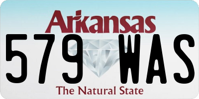 AR license plate 579WAS