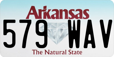 AR license plate 579WAV