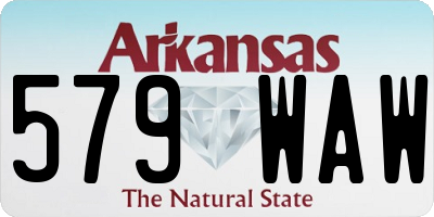AR license plate 579WAW