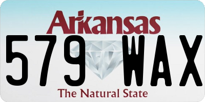 AR license plate 579WAX