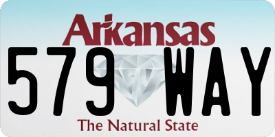 AR license plate 579WAY