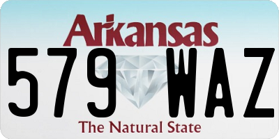 AR license plate 579WAZ