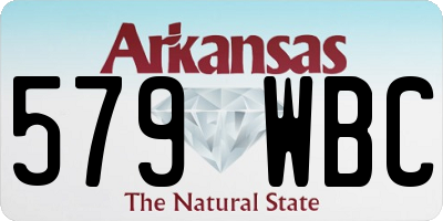 AR license plate 579WBC