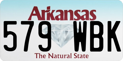 AR license plate 579WBK