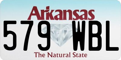 AR license plate 579WBL